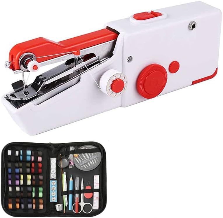 Naaimachine Handleiding Mini Handwerkset Draagbaar met draadkit Huishouden Handheld Elektrisch DIY Kleding Stikgereedschap - Image 3