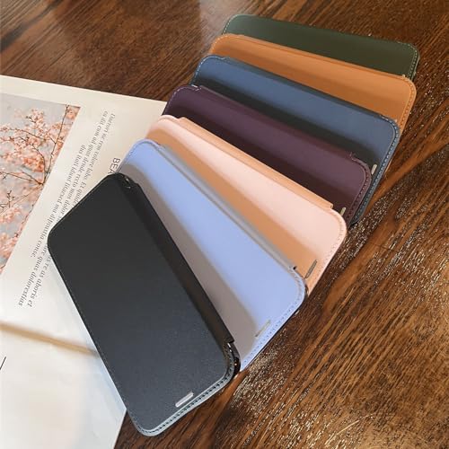 Coque iPhone 12Pro Max antichoc à rabat bleu contre les rayures