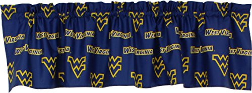 College Covers Everything Comfy West Virginia Mountaineers Printed Curtain Valance - 84