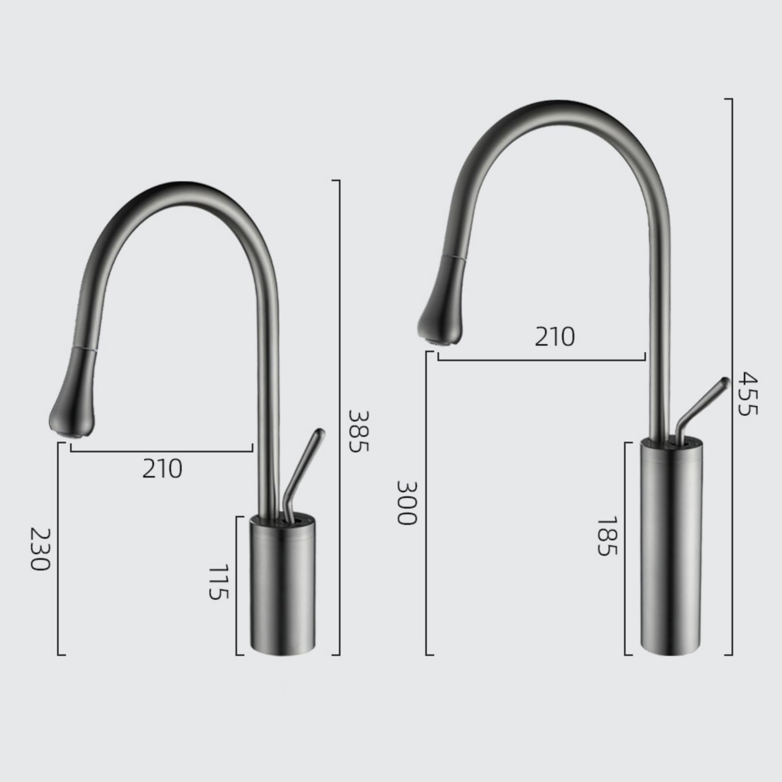 Miscelatore Lavabo Estraibile Ottone Bianco Crema Stile Corto