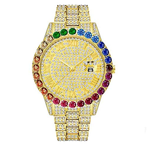 Reloj Hip-Hop Color Diamond para Hombre Cover