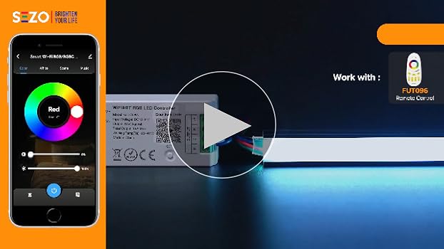 Amazon.com: SEZO C05W WiFi Bluetooth RGBCCT LED Strip