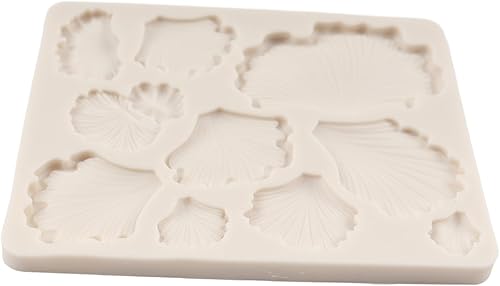 Miniatura 6 de Moldes de hongos para fondant, moldes de silicona para hongos, moldes de chocolate con hojas de ginkgo biloba para decoración de pasteles,