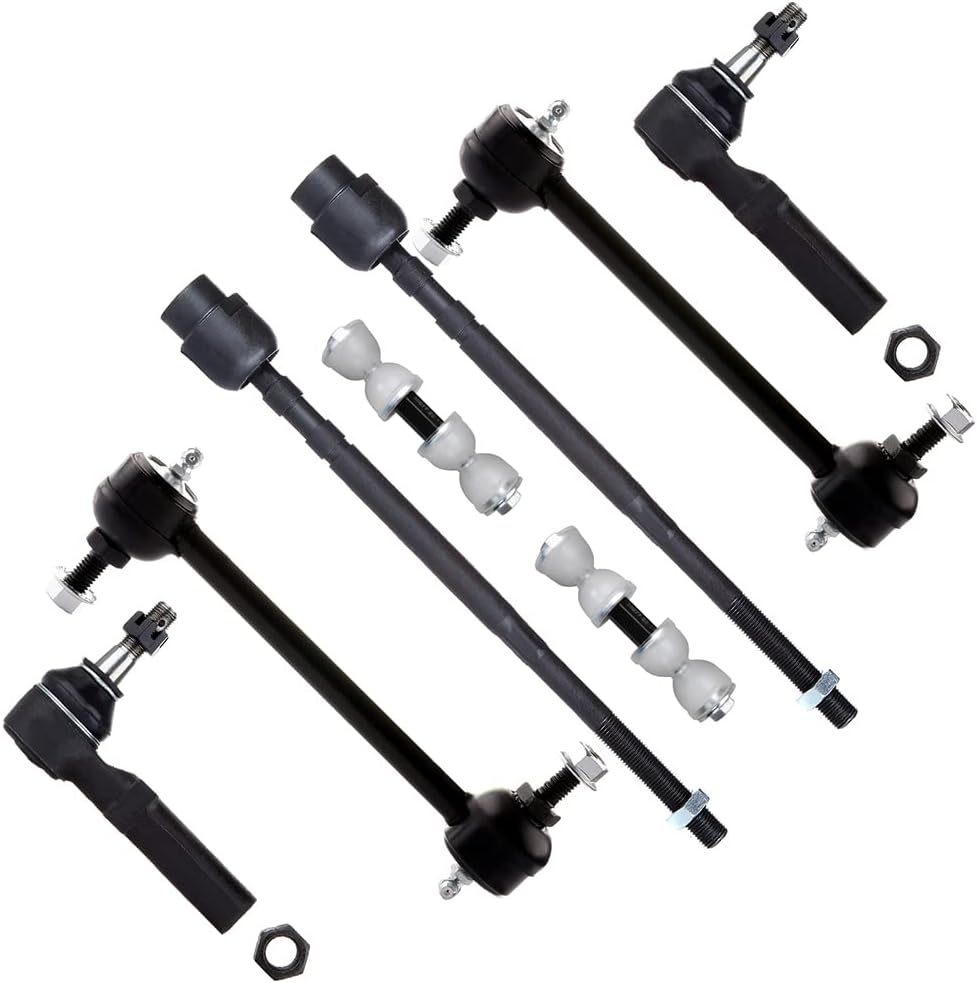 SCITOO 8pcs Suspension Kit Front Inner Outer Tie Rod Ends Sway Bar Links fit for Buick Allure Century LaCrosse Regal for Chevy Impala Monte Carlo for Oldsmobile Intrigue for Pontiac Grand Prix