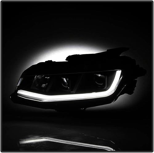 Miniatura 6 de ACANII - Para [modelo halógeno] 2016 2017 2018 Chevy Camaro LED tubo w/doble proyector faros faros conjunto par