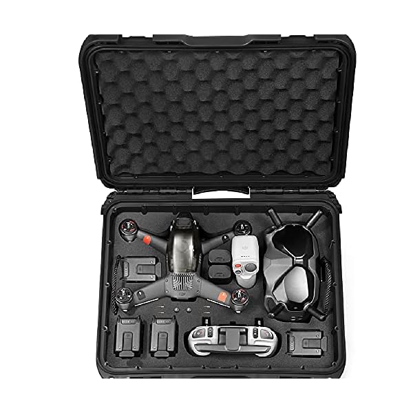 LEKUFEE Wasserdicht Koffer für DJI FPV Explorer Combo/DJI Goggles Integra/DJI Goggles 2/Goggles V2/DJI FPV Motion Controller/DJI RC Motion 2 und Zubehör (NUR Tragetasche)(NICHT für DJI AVATA） – Bild 5