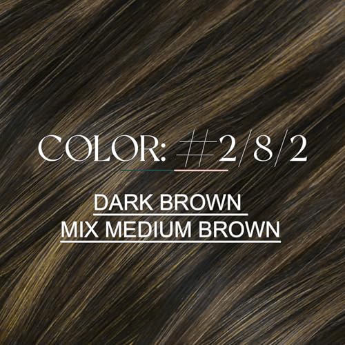 Image of Easyouth Balayage U Tips Hair Extensions Human Hair, 14 Inch 50G 50S, Ktip Extension, Straight Utip for Short Hair with Invisible Design