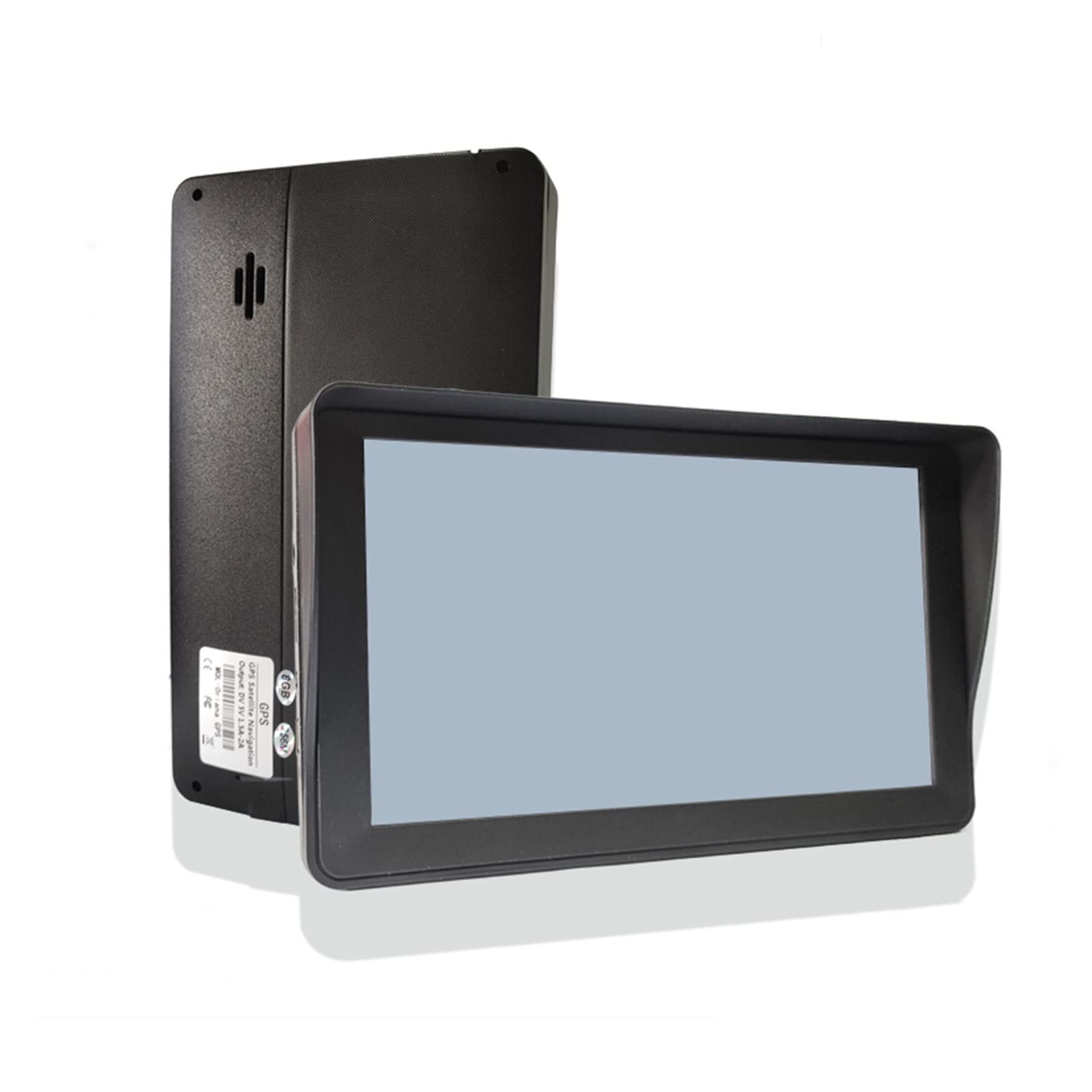 GPS pour Voiture, 7 "Haute DÉFINITION Auto GPS La Navigation 8G 256MB 800 * 480 Écran de résolution Bluetooth Avin Navite Europe Carte Camion Navigateur(256MBSunshade)