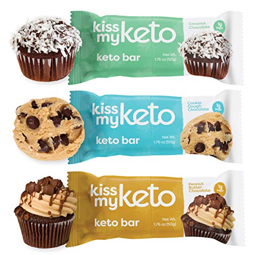 Kiss My Keto Bars - Low Carb (3g Net), Low Sugar Keto Snack