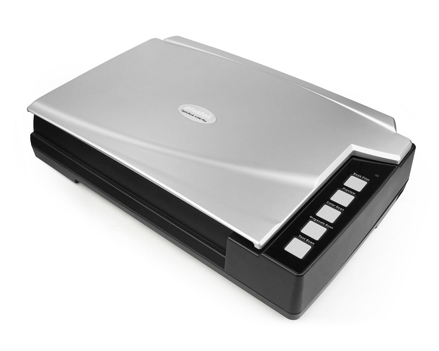 Plustek A300 Plus 600 x 600 DPI Numérisation à plat Noir, Argent - Scanners (304,8 x 431,8 mm, 600 x 600 DPI, 48 bit, 24 bit, 16 bit, 8 bit)