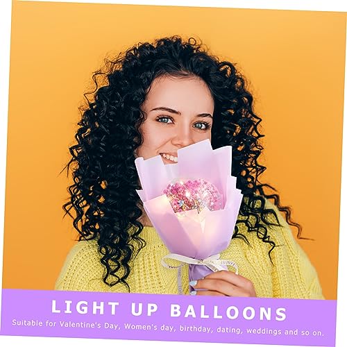 Ramo de Flores Secas Luminoso con Globos para Ocasiones miniatura 5