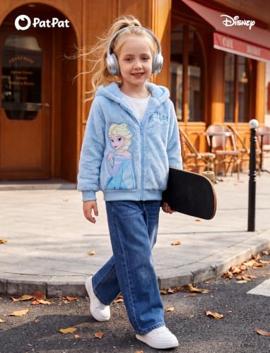 Image of Disney Girl /Boy Fleece Jacket Zipper Sherpa Fuzzy Hoodie Winter Coat 2-13Y