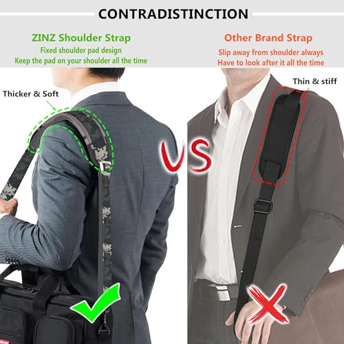 Image of ZINZ Bag Shoulder Strap, Padded Adjustable Shoulder Strap Replacement