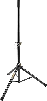 Auray SS-25S مكبر صوت فولاذي قابل للتعديل مع قاعدة حامل ثلاثي الأرجل