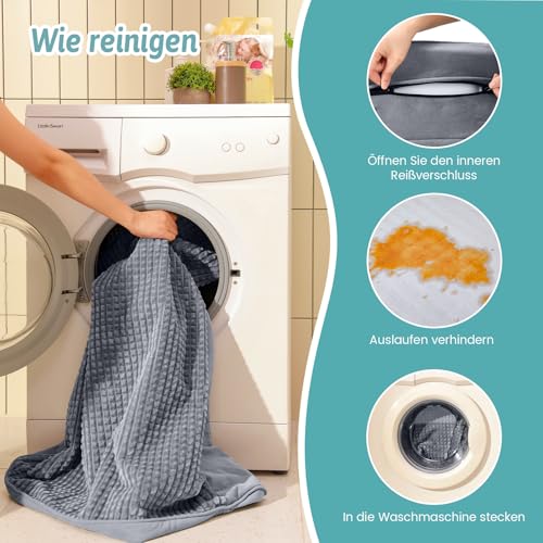 Orthopädisches Hundebett für große Hunde, waschbares Hundesofa, groß, stützendes Schaumstoff-Haustier-Couch-Bett mit abnehmbarem, waschbarem Bezug, wasserdichtem Futter und rutschfester Unterseite