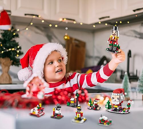 Image of 2023 Christmas Advent Calendar for Kids, 1099 PCS Building Blocks 24 Days Countdown Calendar Toys for Kids, Per 6 in 1 Big Christmas Building Toys, Perfect Christmas Gifts Idea for Boys & Girls