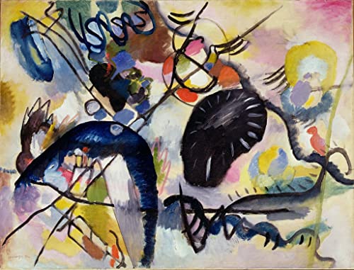 Peinture Murale Crépuscule de Wassily Kandinsky sur toile fine 60x90cm