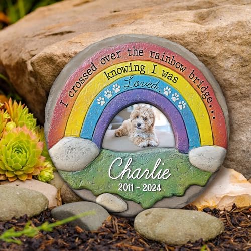 Meoden Dog Memorial Gifts For Loss Of Dog - Personalized Memorial Stone With Custom Photo thumb #3