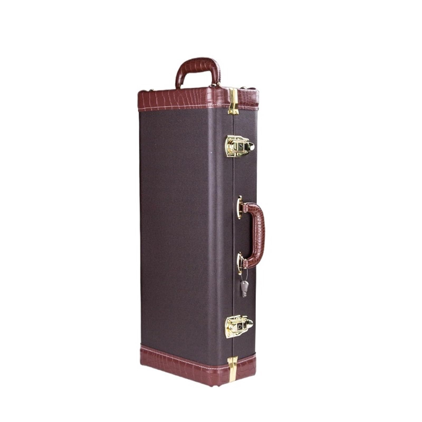 Estuche para Saxofón Saxofón alto en mi bemol, saxofón tenor si, mochila especial for instrumentos musicales, bolso de mano, estuche rígido acompañamiento(Alto Brown)