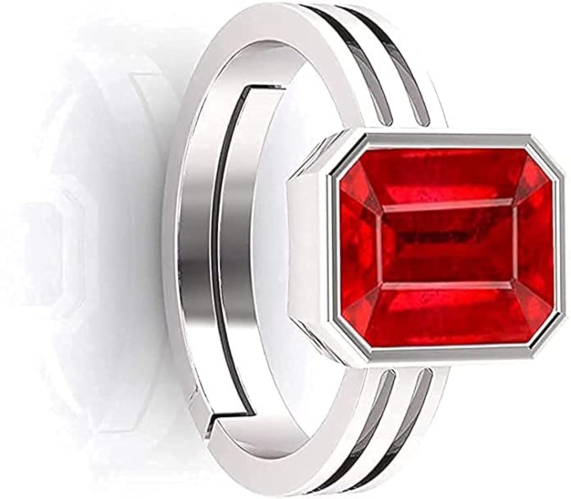 7.25 Ratti A+ Quality Natural Burma Ruby Gemstone Ring, Unisex