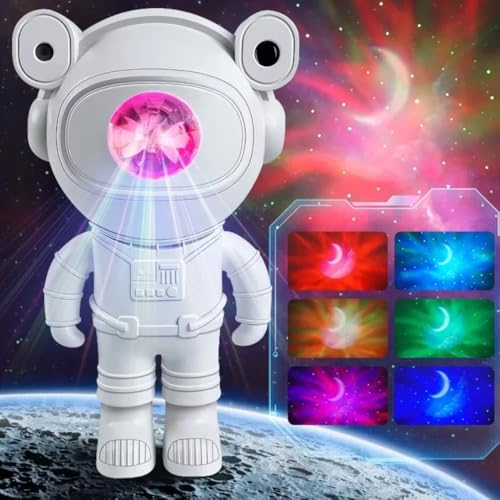 Projetor luz da Galáxia Robô Astronauta Luminária Estrelas Galáxias Luz Noturna Nebulosa Bluetooth C
