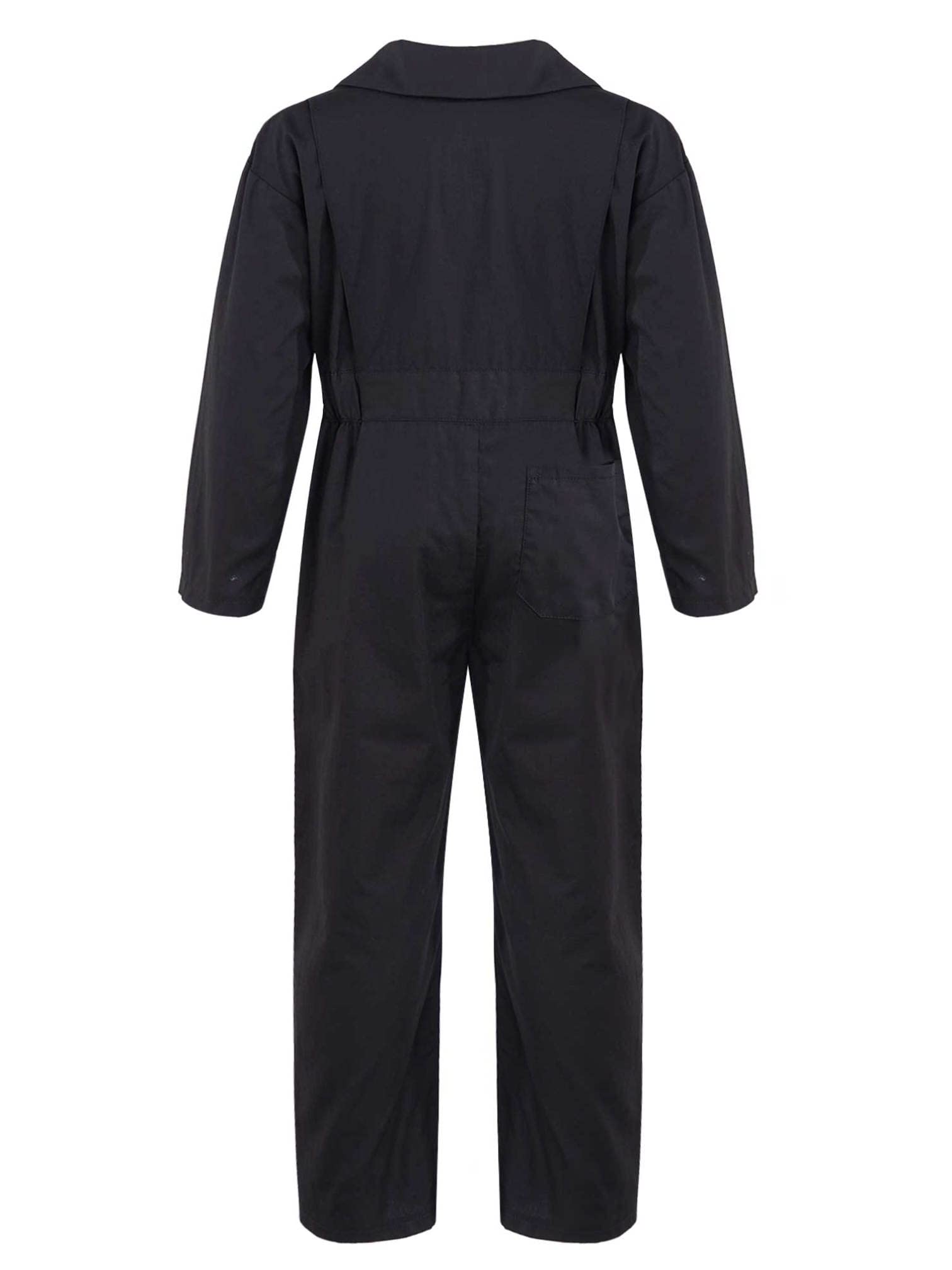 MSemis Justaucorps de Gymnastique Enfant Garçon Combinaison de Danse Manches Longue Col Revers Jumpsuit Grenouillère de Gymnastique Léotard Bodysuit 5-16 ans