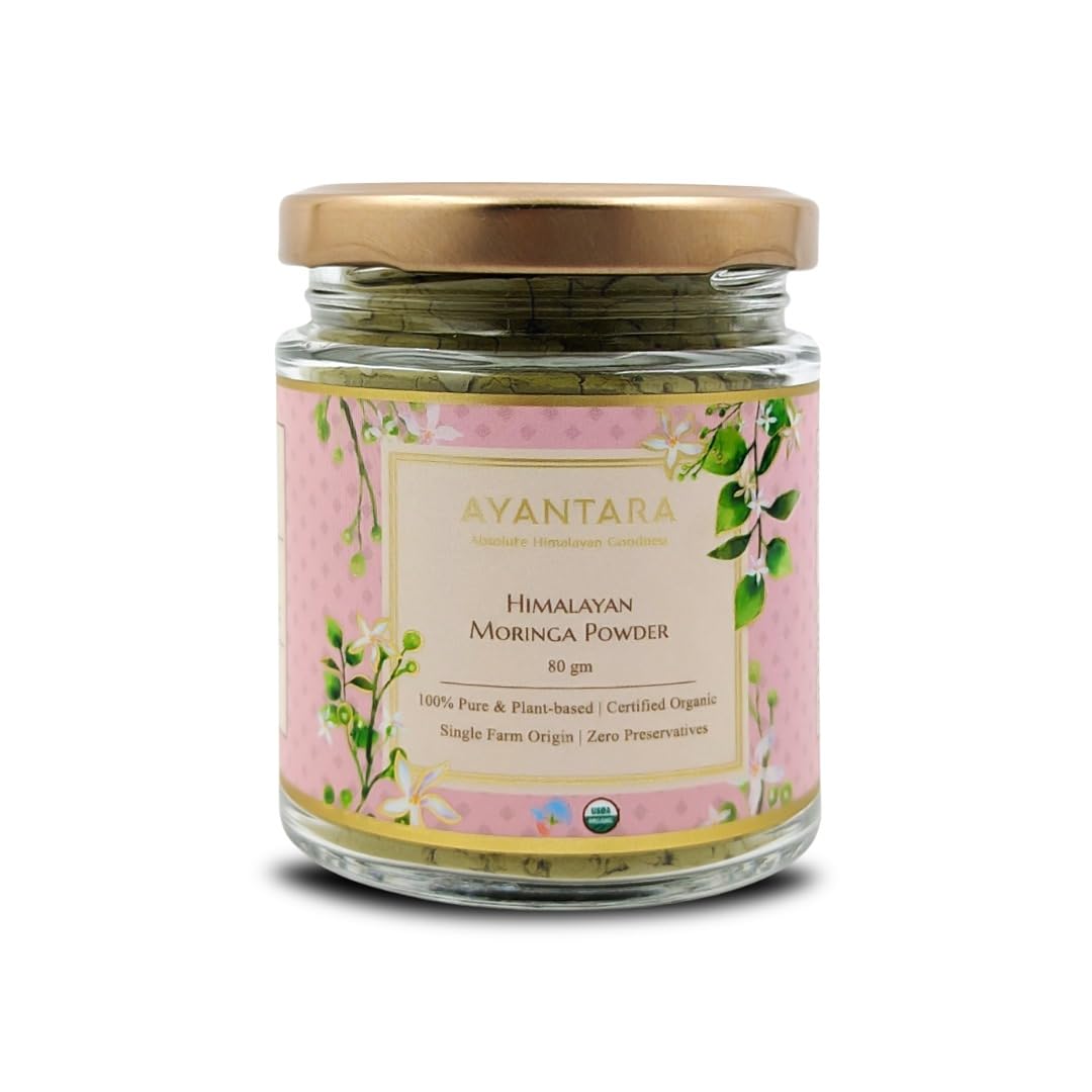 Ayantara, Himalayan Moringa Leaf Powder | 100% Natural & Pure | Organic | No Heavy Metals | Zero Preservatives | Improves Digestion & Immunity | Effective & Safer than tablets (B0CSC23DWX) Amazon Price History, Amazon Price Tracker