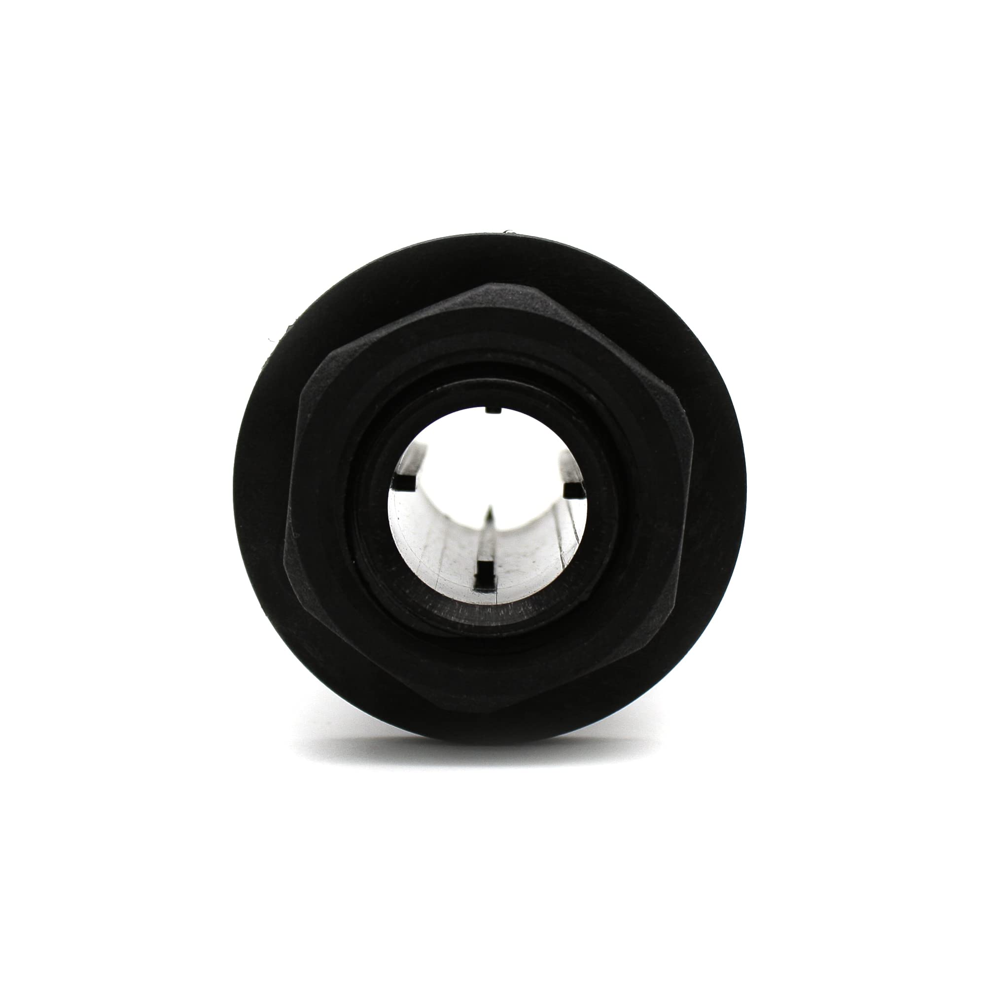 DOJA Barcelona | Passe Paroi | Raccord Mâle Ø 40mm 1 1/4" | Pack 4 | en Plastique | Passe Cloison | pour Recuperateur d Eau de Pluie, Cuve, FUT Plastique, Passe Cloison Raccord Cuve, Citerne Eau