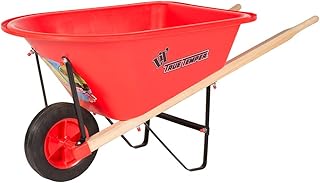 True Temper Poly KPWB10 Kids Wheelbarrow, 1.25-Cubic Foot Capacity