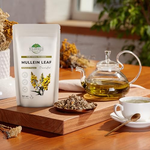 Image of 4 oz. Mullen Tea Mullein Tea Leaf (Verbascum L.) - 113g Mullen Leaves Mullein Loose Leaf Hoja De Gordolobo