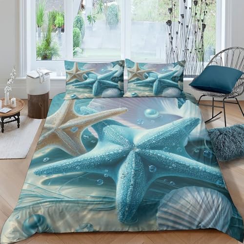 Housse de couette douce effet sous-marin contre les allergies de lit