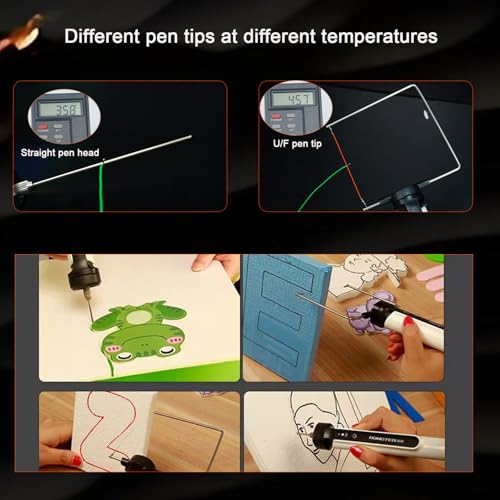 3 in 1 Hot Wire Foam Cutter Kit,Blue Foam Cutter Electric Foam Cutting Tool, Heated Foam Carving Knife Kit