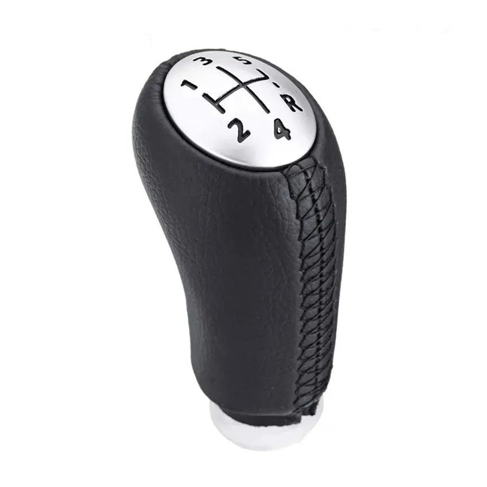Cavinbdz Matte Black Stitch For Renault For Scenic Ii Mk2 For Megane 2 Mk2 Mk For Clio Iii Mk3 Mt Gear Shift Knob Shifter Stick Headball Pen Manual Gear Shift Knob(Matte Black Stitch)