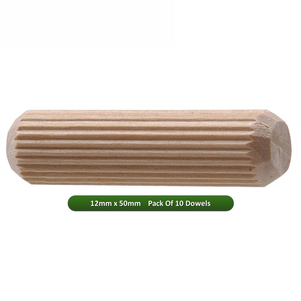 Fort Fasteners Wooden Dowel 12mm x 50mm Pack Of 10