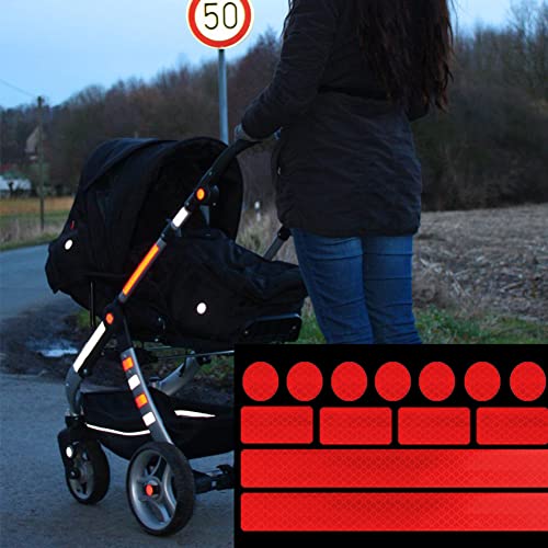 Alicer 52pcs Adesivo riflettente di sicurezza