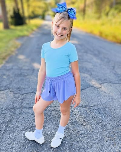 Stelle Leotard for Girls Black Ballet Dance Leotard Gymnastics Outfits with Bow Back (Toddler/Little/Big Kids)2