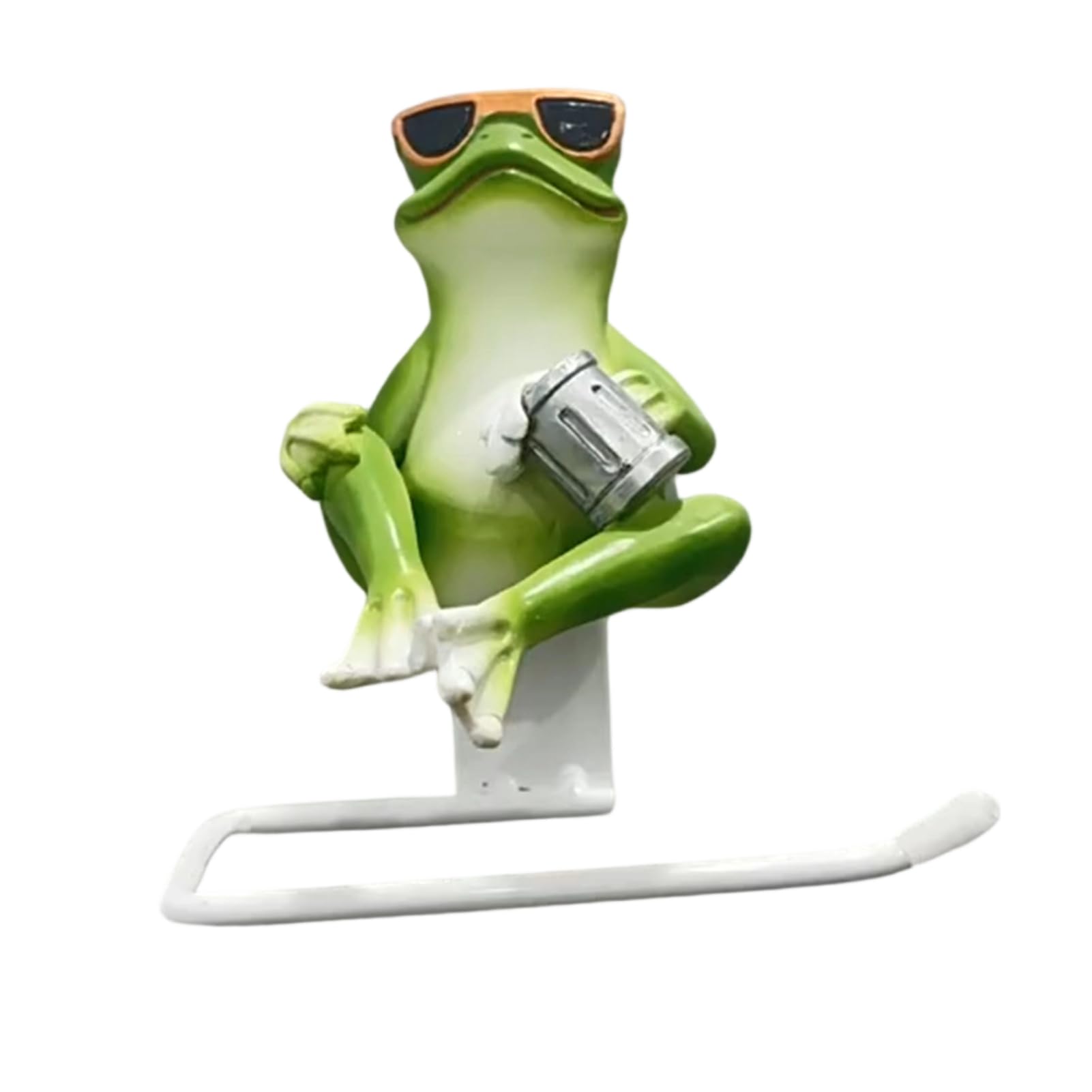 Funny Toilet Holder Wall Mounted Roll Holder Novelty Resin Towel Tissue Dispenser for Bathroom Decor