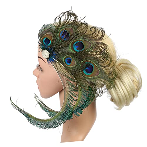 Plume de paon pinces à cheveux pour mariée et demoiselle d'honneur, lot de 2 barrettes - 7