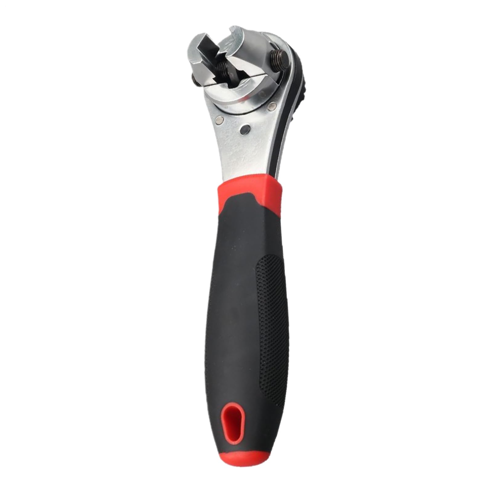 Llave de trinquete ergonómica contra el deslizamiento al fijar tornillos difíciles