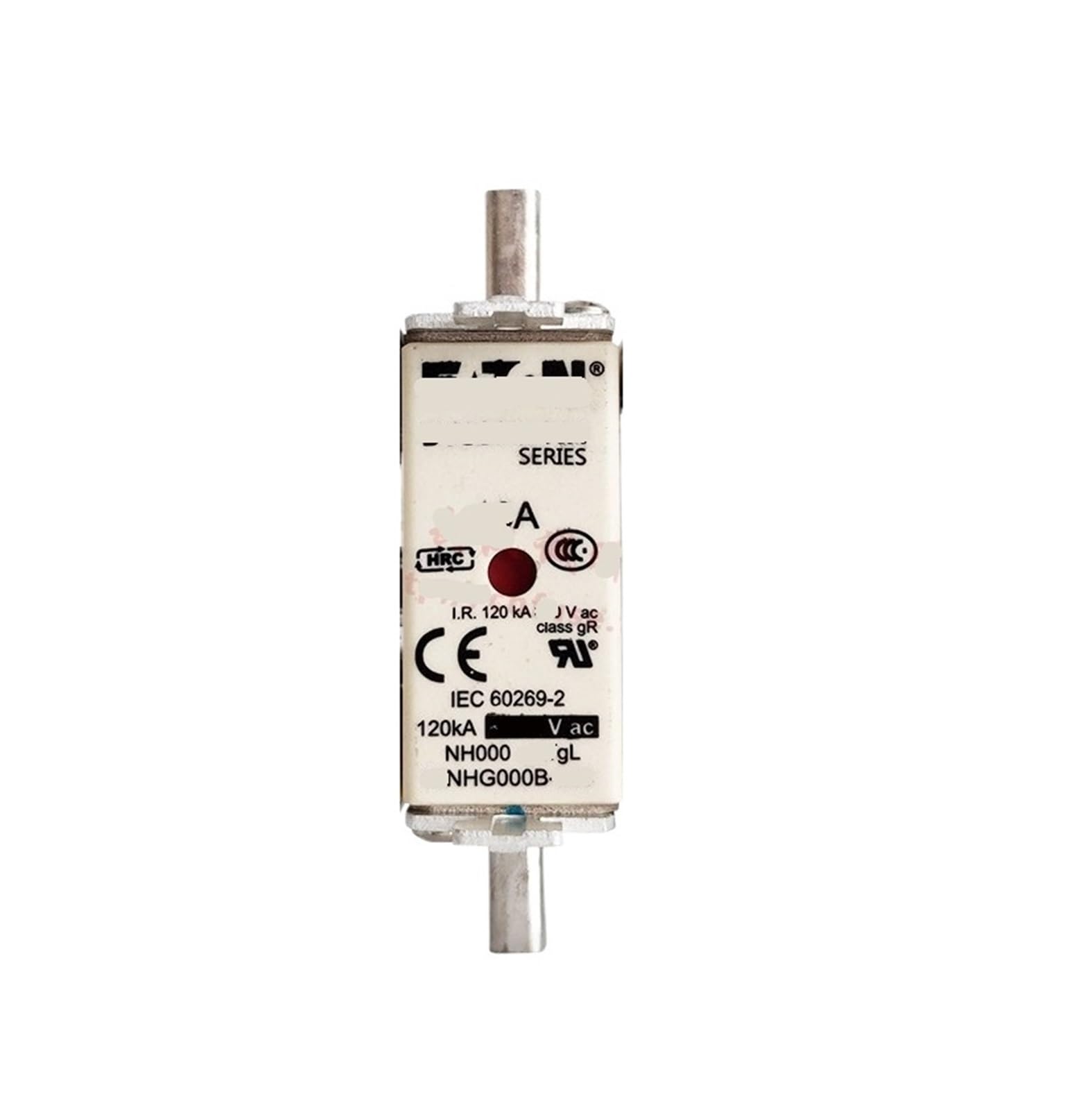 Fusible NHG000B 40A 500V | Cartouche fusible type NH000 pour protection circuit électrique