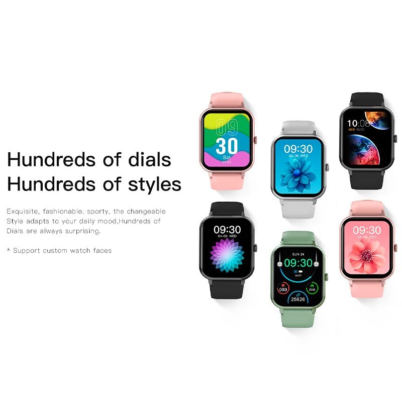 Cool Różowy Silikonowy Smartwatch Forest (Połączenia, Zdrowie, Sport)