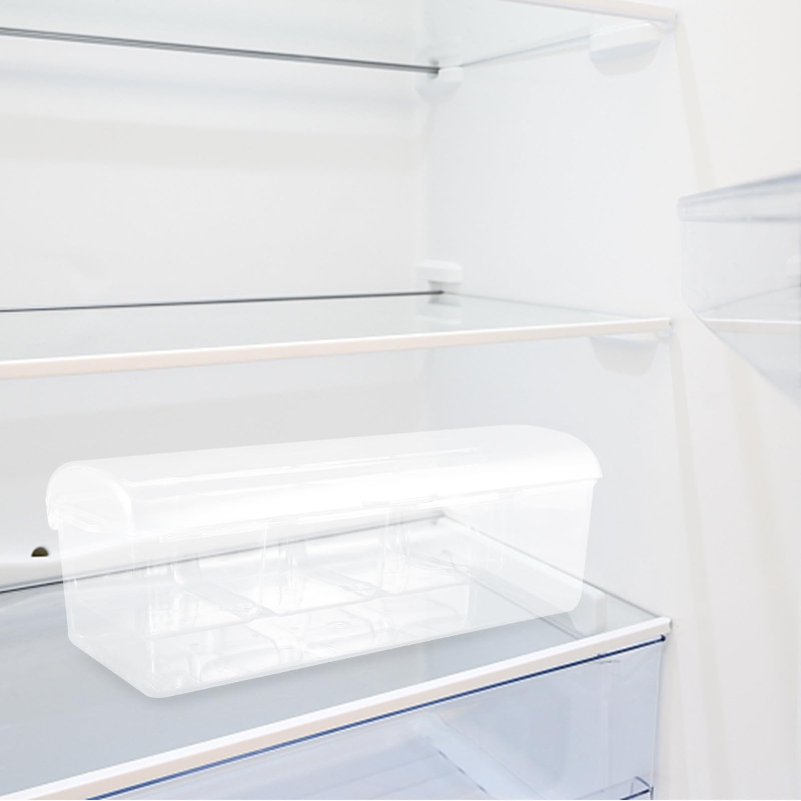 Plateau à Salade Portable en Plastique avec 4 Compartiments Séparés pour Conservation au Réfrigérateur, pour Pique-niques et Usage Quotidien la Maison
