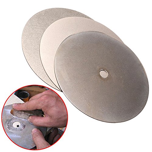 RanDal 3Pcs 6 Pulgadas 240 600 3000 Grano Diamante Rueda Diamante Recubierto Diamante Esmerilado Disco De Rectificación De La Rueda
