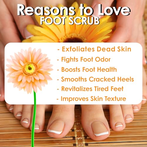 Image of Pink Root Foot Scrub with Apricot Jojoba & Organic Rosemary, Multi Color, 500 g