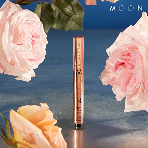 Image of MOON Teeth Whitening Pen, Brush Every Tooth White, On-The-Go Whitener for A Brighter Smile, 30+ Uses, Vegan, Rose Mint