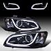 Autozensation For Pontiac G8 Glossy Black LED Projector Headlights Pair