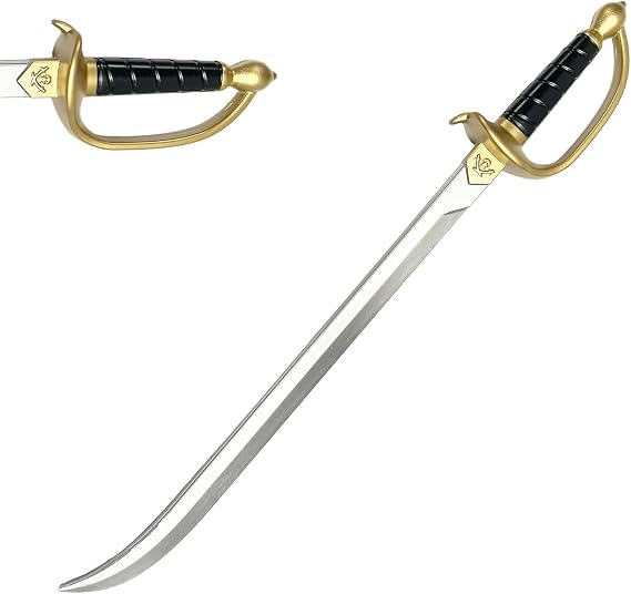 30-Inch Foam Pirate Cutlass Swords - Perfect for Cosplay, Roleplaying, and Halloween Costume Props. Safe and Durable Training Swords
