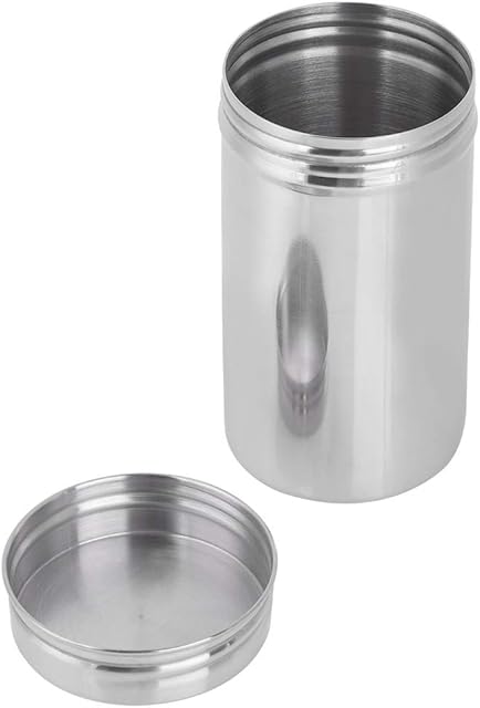304 Stainless Steel Sealed Storage Jar Portable Tea Coffee Beans Container Moisture Proof and Antibacterial Food Jars Canisters(L)
