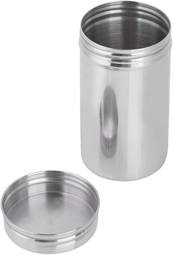 Hztyyier Stainless Steel Storage Jar, Large Airtight Food Container Canister for Coffee Beans, Flour, Cereal, Sugar
