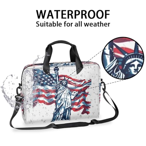 Bolso para laptop 15.6-16 pulg con arte USA miniatura 3